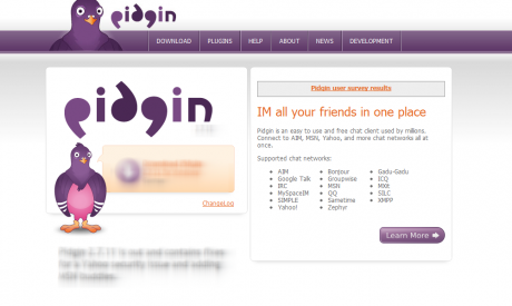 Pidgin the universal chat client